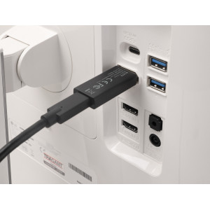 DELOCK αντάπτορας DisplayPort σε USB-C 61078, 8K/60Hz, μαύρος | Καλώδια - Αντάπτορες | elabstore.gr