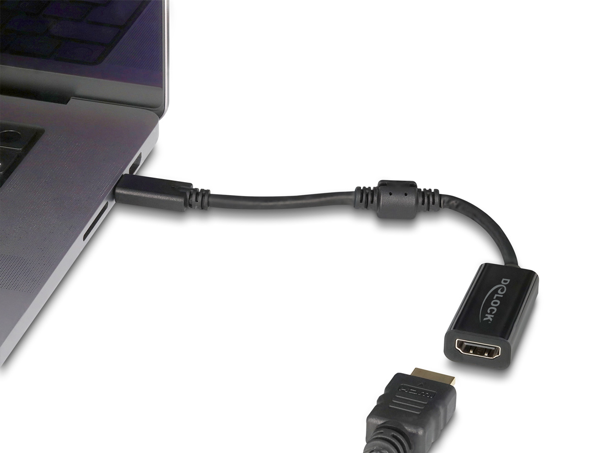 DELOCK αντάπτορας USB-C σε HDMI 61085, 8K/60Hz, μαύρος | eLabstore.gr DELOCK αντάπτορας USB-C σε HDMI 61085, 8K/60Hz, μαύρος | Καλώδια - Αντάπτορες | elabstore.gr