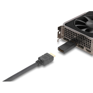 DELOCK αντάπτορας DisplayPort σε HDMI 61086, 4K/60Hz, active, μαύρος | Καλώδια - Αντάπτορες | elabstore.gr