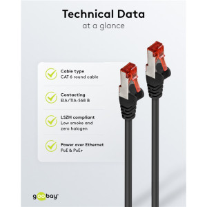 GOOBAY καλώδιο δικτύου 68698, CAT 6 S/FTP, copper, 250MHz, 3m, μαύρο | eLabstore.gr GOOBAY καλώδιο δικτύου 68698, CAT 6 S/FTP, copper, 250MHz, 3m, μαύρο | Καλώδια - Αντάπτορες | elabstore.gr