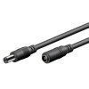 GOOBAY καλώδιο προέκτασης τροφοδοσίας 71400, 5.5x2.1mm, 10m, μαύρο | Τροφοδοσία Ρεύματος | elabstore.gr