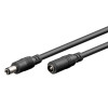 GOOBAY καλώδιο προέκτασης τροφοδοσίας 71401, 5.5x2.5mm, 3m, μαύρο | Τροφοδοσία Ρεύματος | elabstore.gr