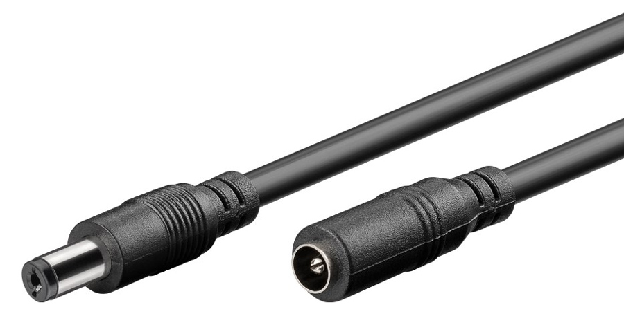 GOOBAY καλώδιο προέκτασης τροφοδοσίας 76671, 5.5x2.1mm, 5m, μαύρο | eLabstore.gr GOOBAY καλώδιο προέκτασης τροφοδοσίας 76671, 5.5x2.1mm, 5m, μαύρο | Τροφοδοσία Ρεύματος | elabstore.gr