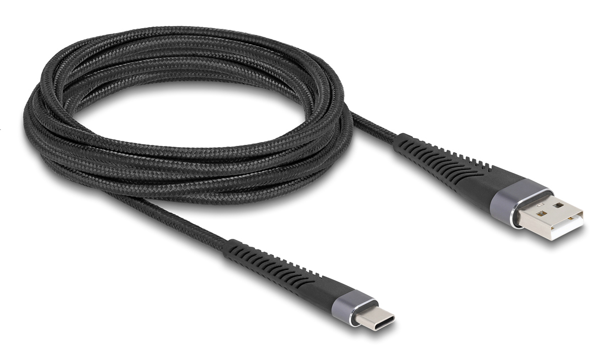 DELOCK καλώδιο USB σε USB-C 81123, 60W, 480Mbps, 3m, μαύρο | eLabstore.gr DELOCK καλώδιο USB σε USB-C 81123, 60W, 480Mbps, 3m, μαύρο | Καλώδια - Αντάπτορες | elabstore.gr