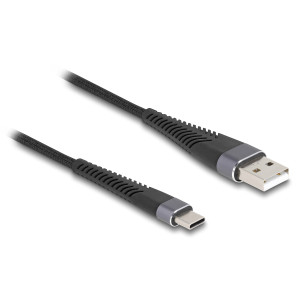 DELOCK καλώδιο USB σε USB-C 81123, 60W, 480Mbps, 3m, μαύρο | Καλώδια - Αντάπτορες | elabstore.gr