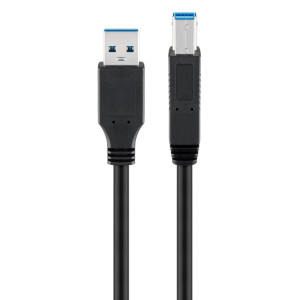GOOBAY καλώδιο USB 3.0 σε USB Type B 95721, 0.25m, 5Gbps, μαύρο | Καλώδια - Αντάπτορες | elabstore.gr