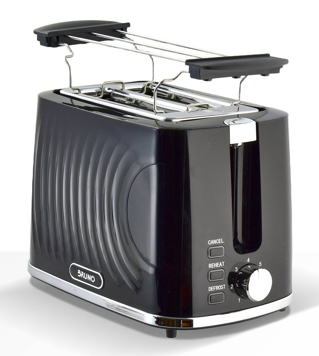 BRUNO φρυγανιέρα BRN-0274, 2 θέσεων, 900W, με σχάρα ψησίματος, μαύρη | Ηλεκτρικές συσκευές | elabstore.gr