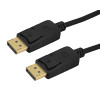 POWERTECH καλώδιο DisplayPort CAB-DP084, 4K/60Hz, 18 Gbps, 2m, μαύρο | Καλώδια - Αντάπτορες | elabstore.gr