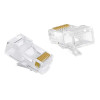 POWERTECH βύσμα RJ45 CAB-N447, ανοιχτού τύπου, Cat 6/6a UTP, διάφανο, 50τμχ | Καλώδια - Αντάπτορες | elabstore.gr