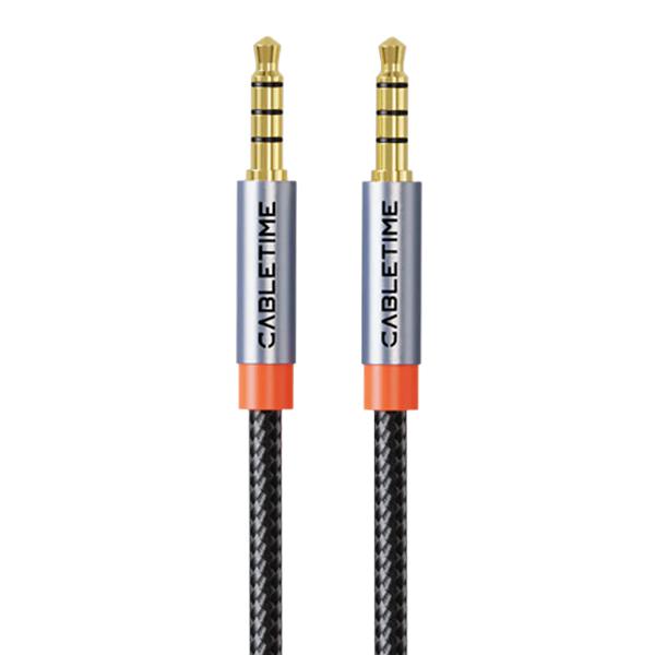 CABLETIME καλώδιο ήχου 3.5mm CT-AM35M, gold plated, 0.5m, μαύρο | eLabstore.gr CABLETIME καλώδιο ήχου 3.5mm CT-AM35M, gold plated, 0.5m, μαύρο | Καλώδια - Αντάπτορες | elabstore.gr