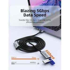 CABLETIME καλώδιο προέκτασης USB CT-AMAFA3, active, 5Gbps, 5m, μαύρο | Καλώδια - Αντάπτορες | elabstore.gr