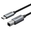 CABLETIME καλώδιο USB-C σε USB Type B CT-CMBM1, 480Mbps, 1m, μαύρο | Καλώδια - Αντάπτορες | elabstore.gr