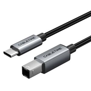CABLETIME καλώδιο USB-C σε USB Type B CT-CMBM1, 480Mbps, 1m, μαύρο | Καλώδια - Αντάπτορες | elabstore.gr