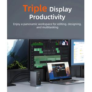 CABLETIME docking station CT-DK181-AG, 16 θυρών, USB-C σύνδεση, 100W PD, 1000Mbps, MST, γκρι | eLabstore.gr CABLETIME docking station CT-DK181-AG, 16 θυρών, USB-C σύνδεση, 100W PD, 1000Mbps, MST, γκρι | Συνοδευτικά PC | elabstore.gr