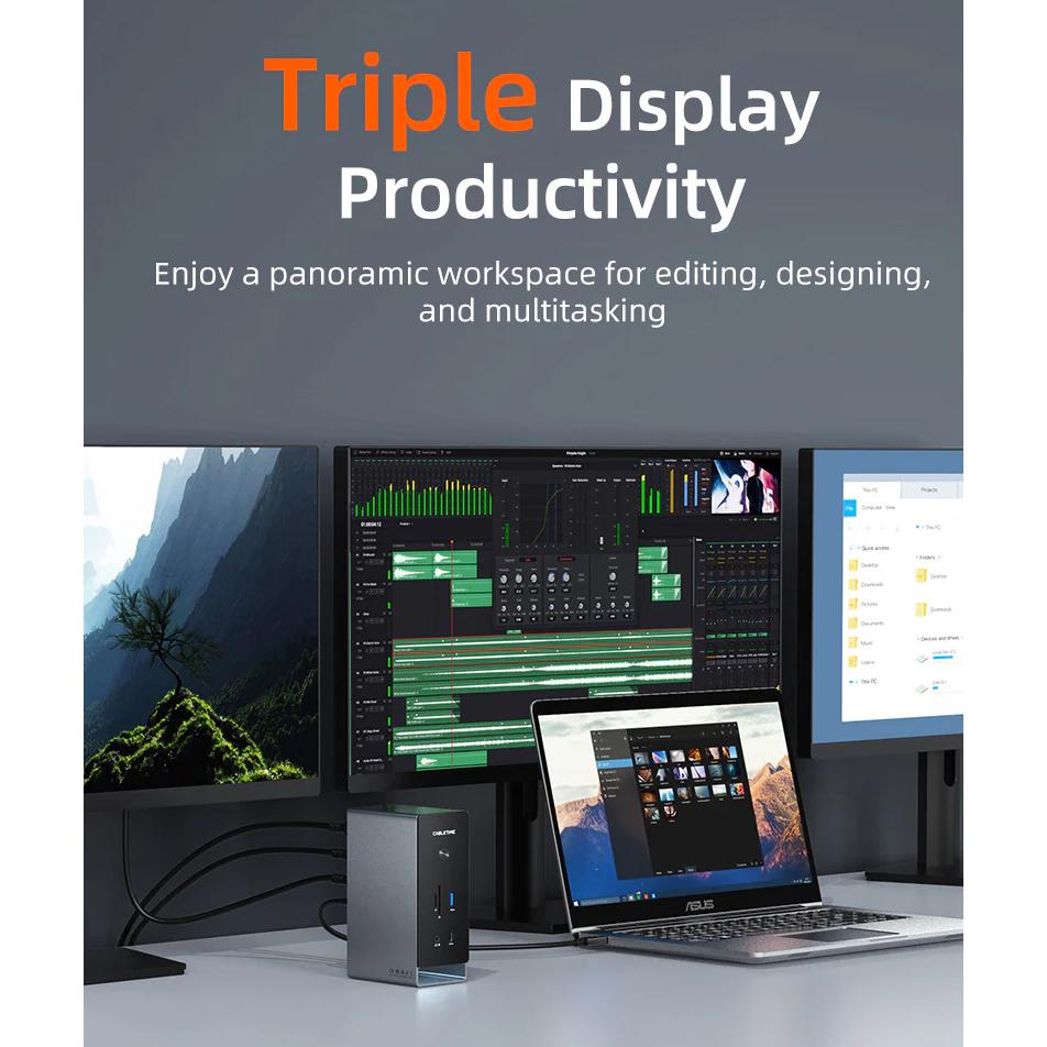 CABLETIME docking station CT-DK181-AG, 16 θυρών, USB-C σύνδεση, 100W PD, 1000Mbps, MST, γκρι | eLabstore.gr CABLETIME docking station CT-DK181-AG, 16 θυρών, USB-C σύνδεση, 100W PD, 1000Mbps, MST, γκρι | Συνοδευτικά PC | elabstore.gr