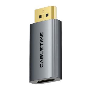 CABLETIME αντάπτορας DisplayPort σε HDMI CT-DMHF4K-AG3, 4K/30Hz, γκρι | Καλώδια - Αντάπτορες | elabstore.gr