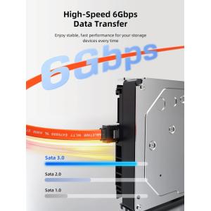 CABLETIME καλώδιο SATA III CT-SATA3, 6Gbps, 0.50m, πορτοκαλί | Καλώδια - Αντάπτορες | elabstore.gr