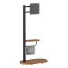 BRATECK βάση τηλεόρασης δαπέδου FS54-22T-02W, 17-43", έως 15kg, με ράφι & ροδάκια, μαύρη | Εικόνα & Ήχος | elabstore.gr