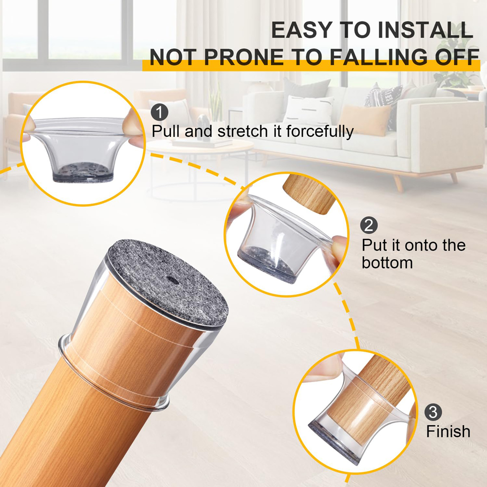 HOME USE προστατευτικές τάπες επίπλων HUH-0258, 16-23mm, διάφανες, 24τμχ | eLabstore.gr HOME USE προστατευτικές τάπες επίπλων HUH-0258, 16-23mm, διάφανες, 24τμχ | Οικιακός εξοπλισμός | elabstore.gr