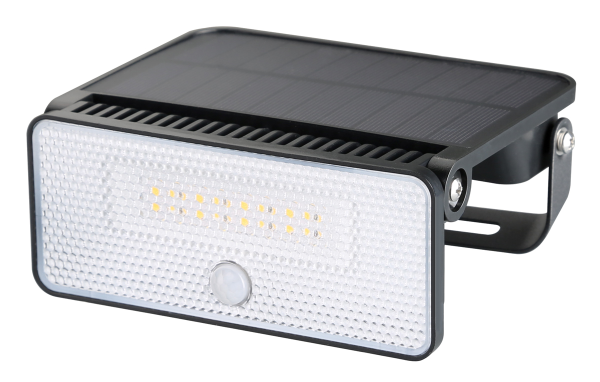 POWERTECH LED ηλιακό φωτιστικό PT-1517 με αισθητήρα κίνησης, 8W, 1800mAh, μαύρο | Φωτισμός | elabstore.gr