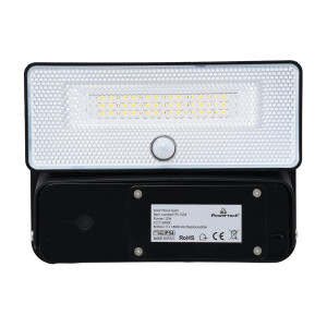 POWERTECH LED ηλιακό φωτιστικό PT-1518 με αισθητήρα κίνησης, 12W, 3600mAh, μαύρο | Φωτισμός | elabstore.gr