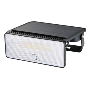 POWERTECH LED ηλιακό φωτιστικό PT-1518 με αισθητήρα κίνησης, 12W, 3600mAh, μαύρο | Φωτισμός | elabstore.gr