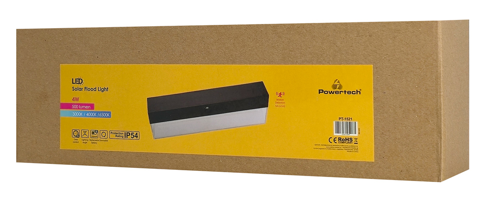 POWERTECH LED ηλιακό φωτιστικό PT-1521 με αισθητήρα κίνησης, 4W, 2000mAh, μαύρο | eLabstore.gr POWERTECH LED ηλιακό φωτιστικό PT-1521 με αισθητήρα κίνησης, 4W, 2000mAh, μαύρο | Φωτισμός | elabstore.gr
