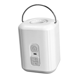 POWERTECH μίνι τρόμπα PT-1553 με φακό, 5W, επαναφορτιζόμενη, λευκή | Οικιακός εξοπλισμός | elabstore.gr