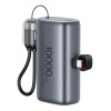 USAMS power bank CD252 με stand, 2x θύρες εξόδου, 10000mAh, 20W, γκρι | Αξεσουάρ κινητών | elabstore.gr