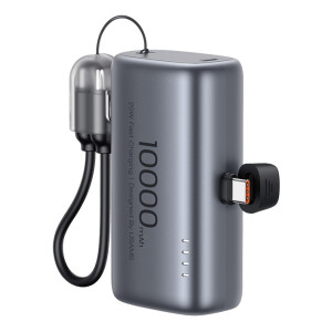 USAMS power bank CD252 με stand, 2x θύρες εξόδου, 10000mAh, 20W, γκρι | Αξεσουάρ κινητών | elabstore.gr