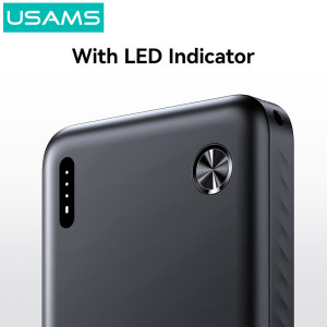 USAMS power bank CD253, 2x θύρες εξόδου, 10000mAh, 10W, μαύρο | Αξεσουάρ κινητών | elabstore.gr