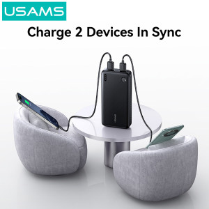 USAMS power bank CD254, 2x θύρες εξόδου, 20000mAh, 10W, μαύρο | eLabstore.gr USAMS power bank CD254, 2x θύρες εξόδου, 20000mAh, 10W, μαύρο | Αξεσουάρ κινητών | elabstore.gr