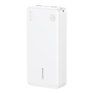 USAMS power bank CD254, 2x θύρες εξόδου, 20000mAh, 10W, λευκό | Αξεσουάρ κινητών | elabstore.gr