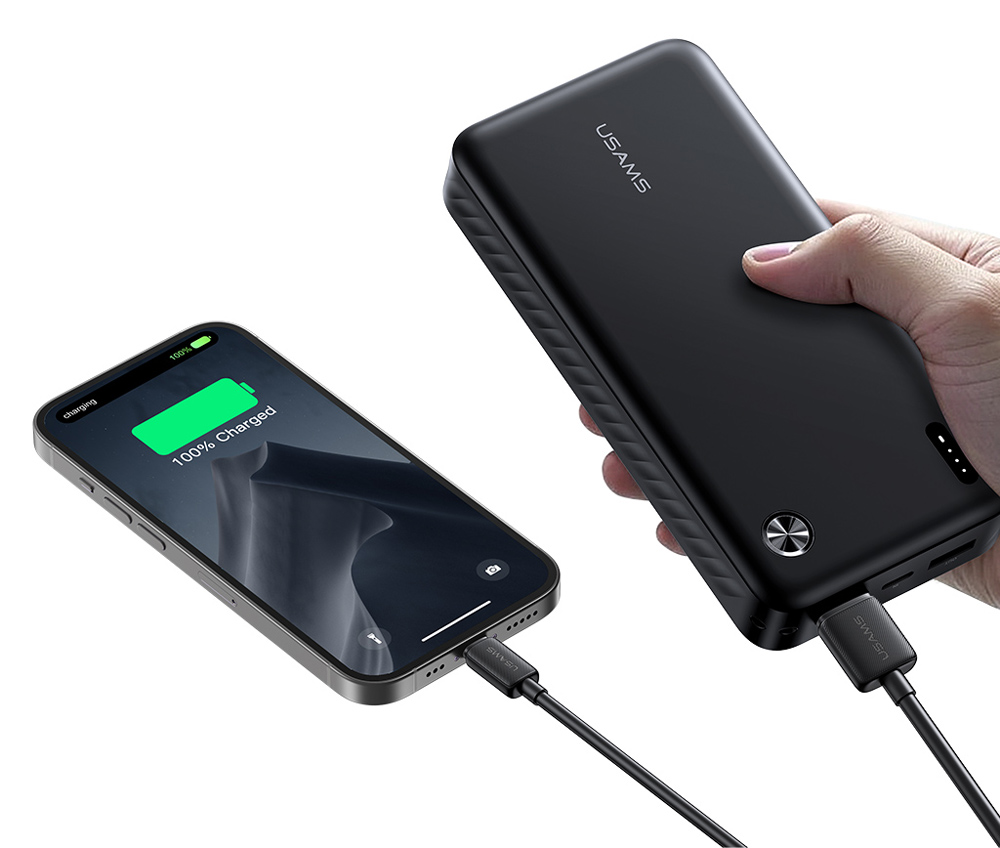 USAMS power bank CD254, 2x θύρες εξόδου, 20000mAh, 10W, λευκό | eLabstore.gr USAMS power bank CD254, 2x θύρες εξόδου, 20000mAh, 10W, λευκό | Αξεσουάρ κινητών | elabstore.gr