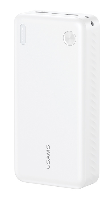 USAMS power bank CD254, 2x θύρες εξόδου, 20000mAh, 10W, λευκό | eLabstore.gr USAMS power bank CD254, 2x θύρες εξόδου, 20000mAh, 10W, λευκό | Αξεσουάρ κινητών | elabstore.gr