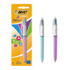 BIC στυλό διαρκείας 4 Colours Fun, 1mm μύτη, πολύχρωμο μελάνι, διάφορα χρώματα, 1τμχ | Αναλώσιμα - Είδη Γραφείου | elabstore.gr