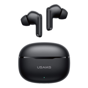 USAMS earphones με θήκη φόρτισης E05, True Wireless, BT 6.0, μαύρα | Αξεσουάρ κινητών | elabstore.gr