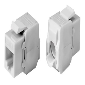 POWERTECH keystone module RJ45 female CAB-N449, Cat.6Α UTP 180°, λευκό | Εξοπλισμός IT | elabstore.gr