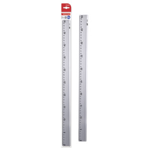 MP μεταλλικός χάρακας PA004, 50cm, ασημί | Αναλώσιμα - Είδη Γραφείου | elabstore.gr