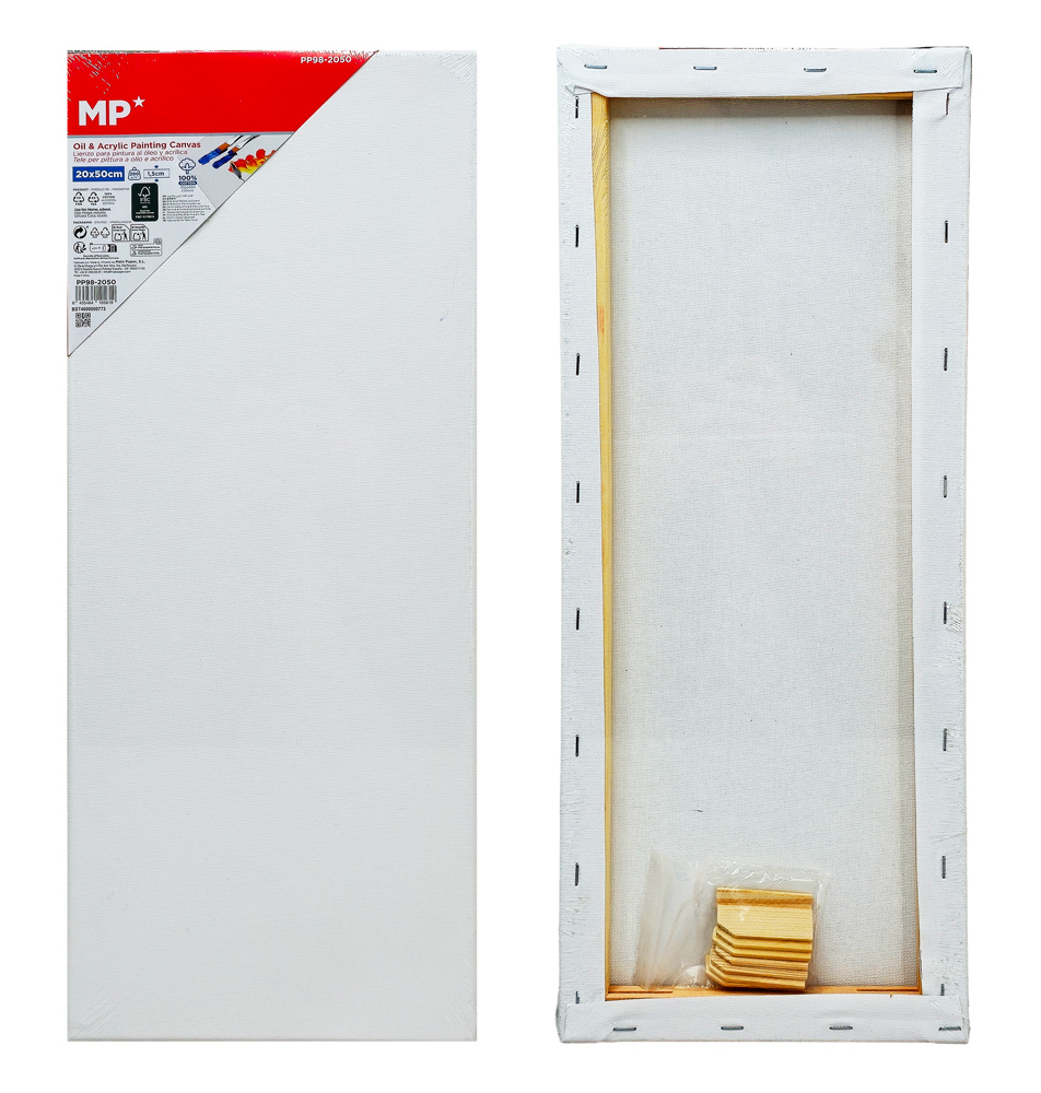 MP καμβάς τελάρο ζωγραφικής PP98-2050, 20x50cm, 280gr/m², λευκός | eLabstore.gr MP καμβάς τελάρο ζωγραφικής PP98-2050, 20x50cm, 280gr/m², λευκός | Αναλώσιμα - Είδη Γραφείου | elabstore.gr