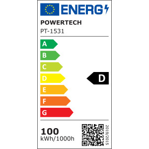 POWERTECH LED φωτιστικό καμπάνα PT-1531, 100W, 6500K, Φ30x11cm, IP65, μαύρο | Φωτισμός | elabstore.gr