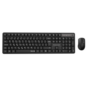 POWERTECH set ασύρματο ποντίκι & πληκτρολόγιο PT-1541, 2.4GHz, αθόρυβο, μαύρο | Συνοδευτικά PC | elabstore.gr