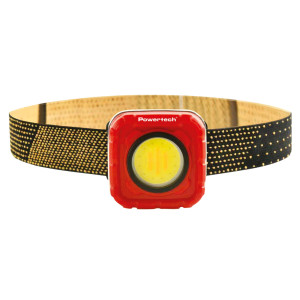 POWERTECH LED φακός κεφαλής PT-1548, 4 σε 1, επαναφορτιζόμενος, 950lm, IP64, κόκκινος | Φωτισμός | elabstore.gr