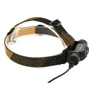POWERTECH LED φακός κεφαλής PT-1549, επαναφορτιζόμενος, 1000lm, IP44, μαύρος | Φωτισμός | elabstore.gr