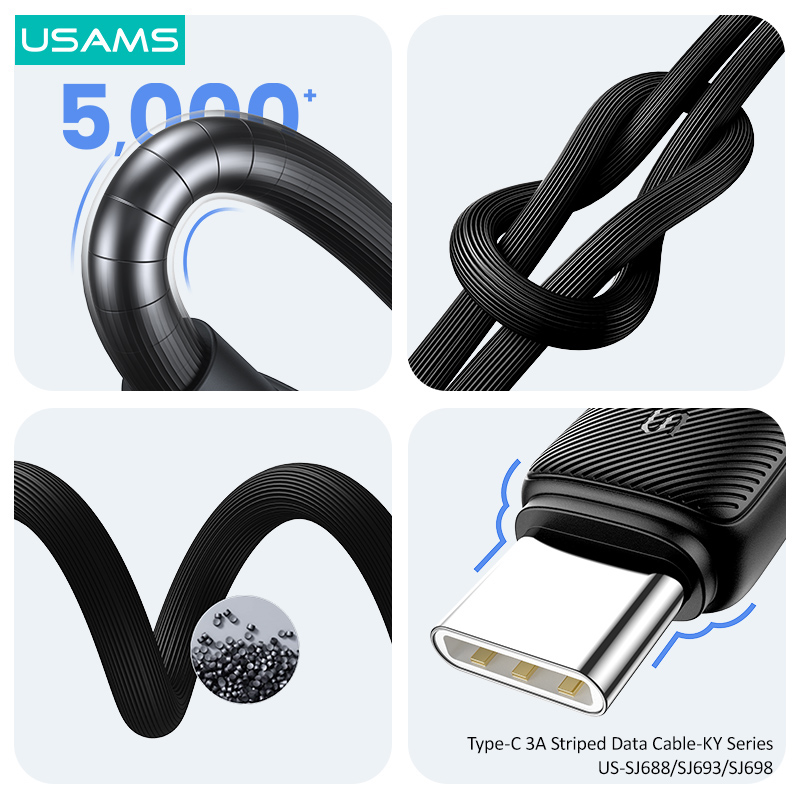 USAMS καλώδιο USB-C σε USB US-SJ693, 3A, 480Mbps, 2m, μαύρο | eLabstore.gr USAMS καλώδιο USB-C σε USB US-SJ693, 3A, 480Mbps, 2m, μαύρο | Καλώδια - Αντάπτορες | elabstore.gr