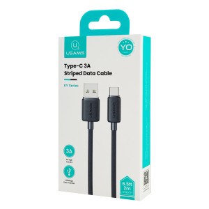 USAMS καλώδιο USB-C σε USB US-SJ693, 3A, 480Mbps, 2m, μαύρο | eLabstore.gr USAMS καλώδιο USB-C σε USB US-SJ693, 3A, 480Mbps, 2m, μαύρο | eLabstore.gr