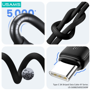USAMS καλώδιο USB-C σε USB US-SJ693, 3A, 480Mbps, 2m, λευκό | eLabstore.gr USAMS καλώδιο USB-C σε USB US-SJ693, 3A, 480Mbps, 2m, λευκό | Καλώδια - Αντάπτορες | elabstore.gr