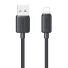 USAMS καλώδιο Lightning σε USB US-SJ694, 2.4A, 480Mbps, 2m, μαύρο | Καλώδια - Αντάπτορες | elabstore.gr