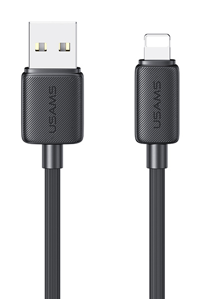 USAMS καλώδιο Lightning σε USB US-SJ694, 2.4A, 480Mbps, 2m, μαύρο | eLabstore.gr USAMS καλώδιο Lightning σε USB US-SJ694, 2.4A, 480Mbps, 2m, μαύρο | Καλώδια - Αντάπτορες | elabstore.gr