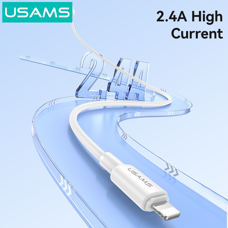 USAMS καλώδιο Lightning σε USB SJ762, 2.4A 12W, 480Mbps, 1m, λευκό | eLabstore.gr USAMS καλώδιο Lightning σε USB SJ762, 2.4A 12W, 480Mbps, 1m, λευκό | Καλώδια - Αντάπτορες | elabstore.gr